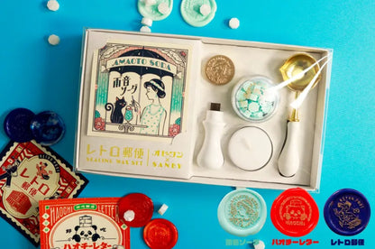 OB1TOY x Sanby - Wax Seal Stamp Set - Amaoto Soda (Rain Sound Soda)