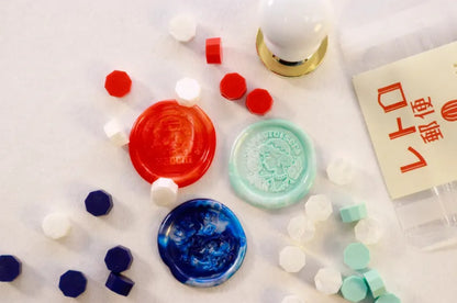 OB1TOY x Sanby - Wax Seal Stamp Set - Amaoto Soda (Rain Sound Soda)