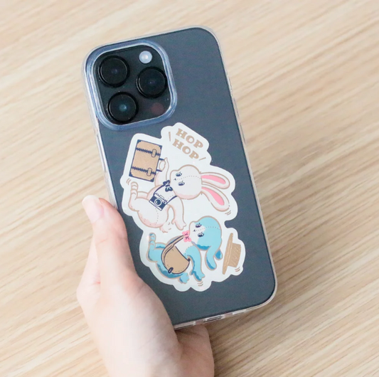 OB1TOY x ROKKAKU - Die-Cut Foil Sticker - Binky Trip