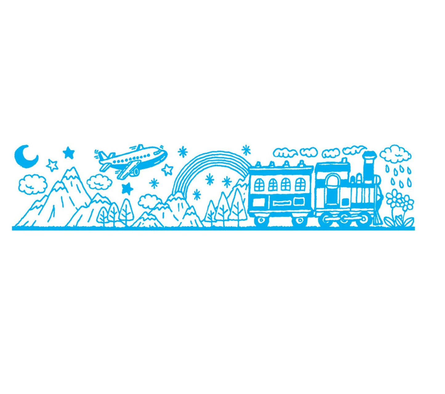 PLUS Mini Deco Roller Stamp - Travel