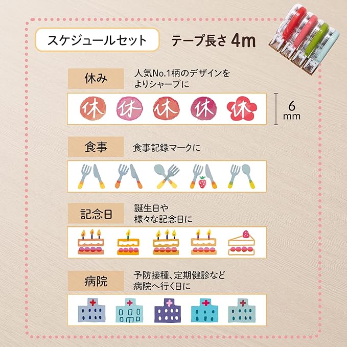 PLUS Deco Rush - 6mm Deco Tape - Meal