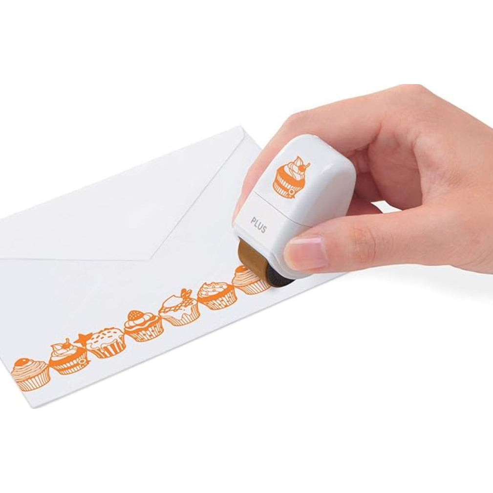 PLUS Mini Deco Roller Stamp - Cupcakes