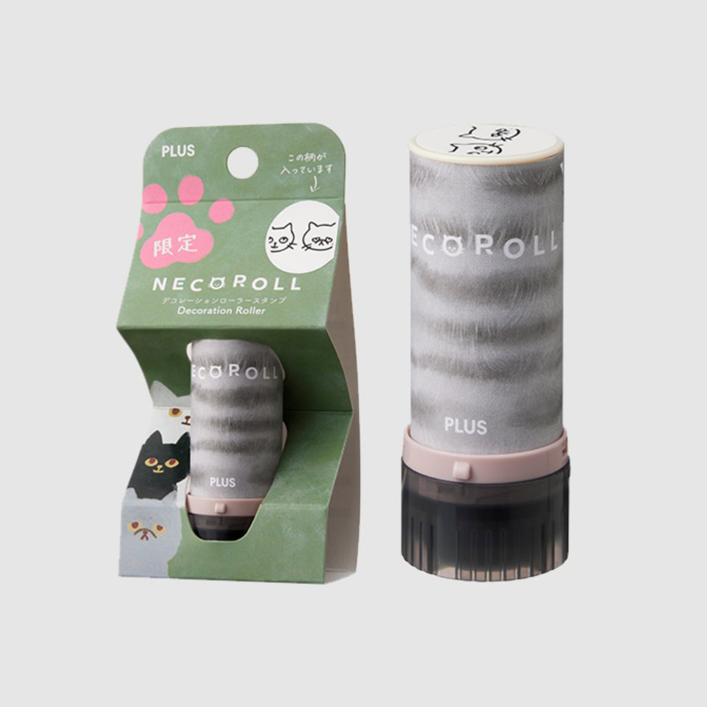 PLUS Deco Roller Stamp - Limited Edition Neko Roll - Cat Face