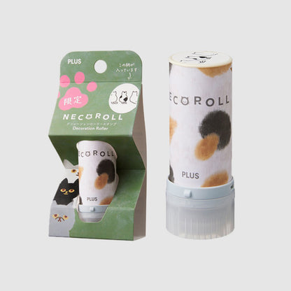 PLUS Deco Roller Stamp - Limited Edition Neko Roll - Cat back