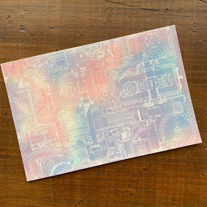 Nouto Nuritakurie - Ink Play Postcard Set - Old Blueprint