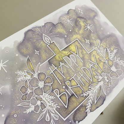 Nouto Nuritakurie - Ink Play Postcard Set - Happy Birthday