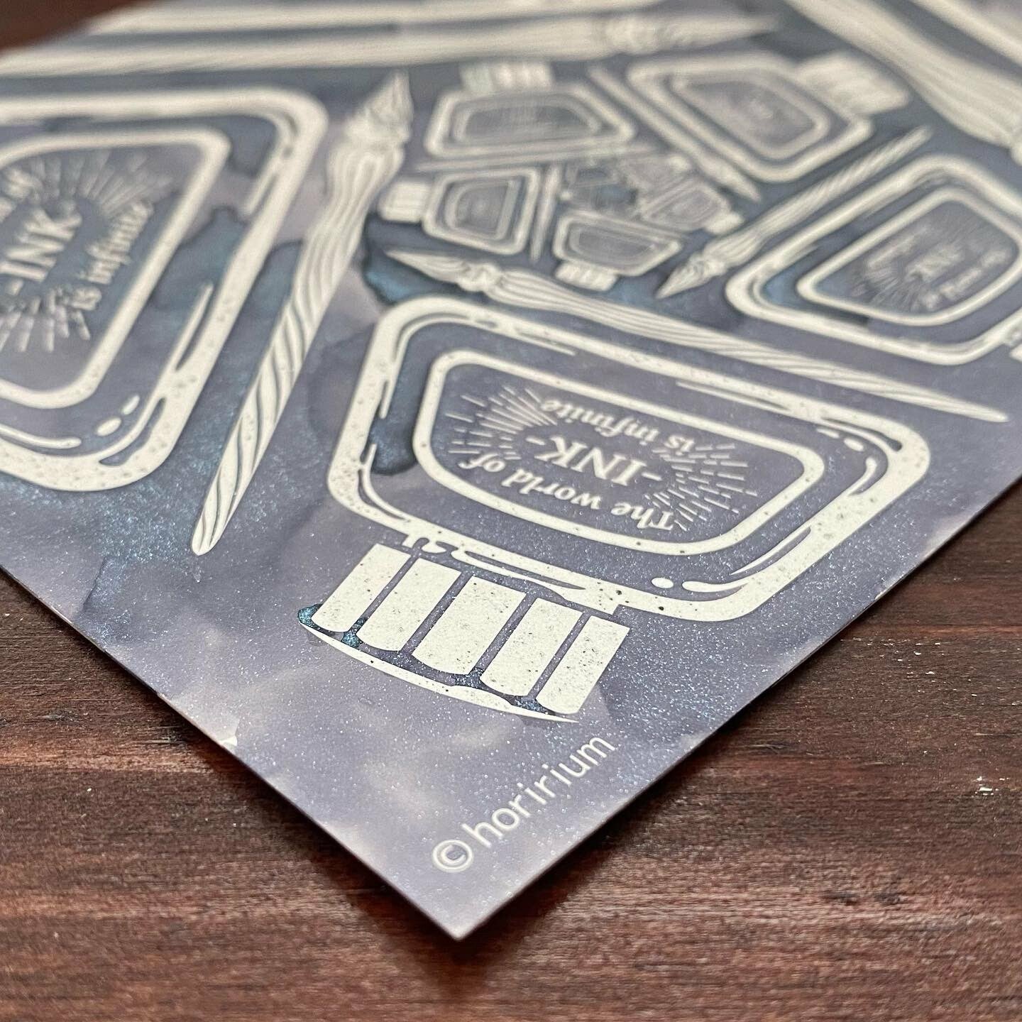 Nouto Nuritakurie - Ink Play Postcard Set - Horirium Ink Bottles