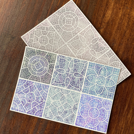 Nouto Nuritakurie - Ink Play Postcard Set - Stained Glass