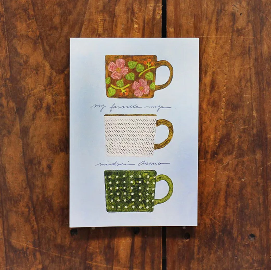 Cozyca - Postcard Book - Midori Asano - My Favorite Mugs