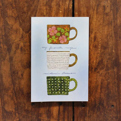 Cozyca - Postcard Book - Midori Asano - My Favorite Mugs