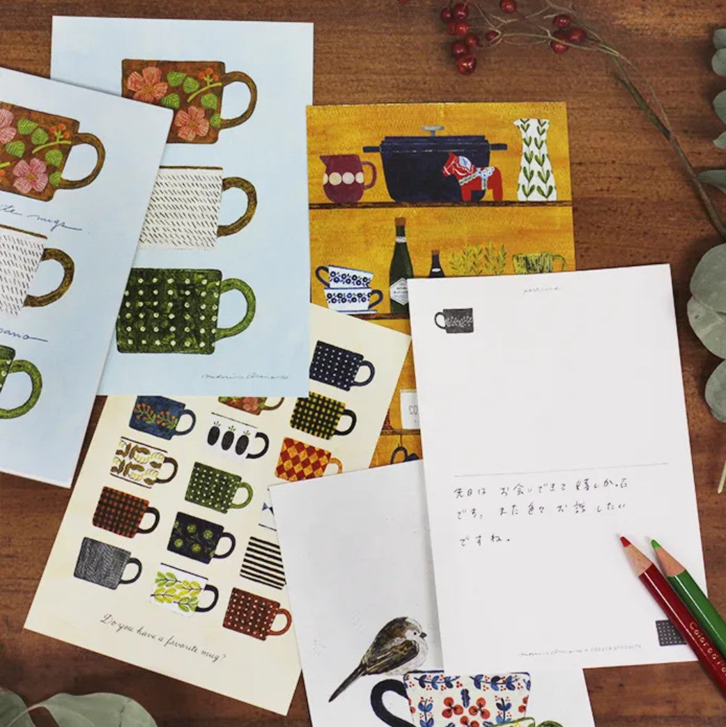 Cozyca - Postcard Book - Midori Asano - My Favorite Mugs