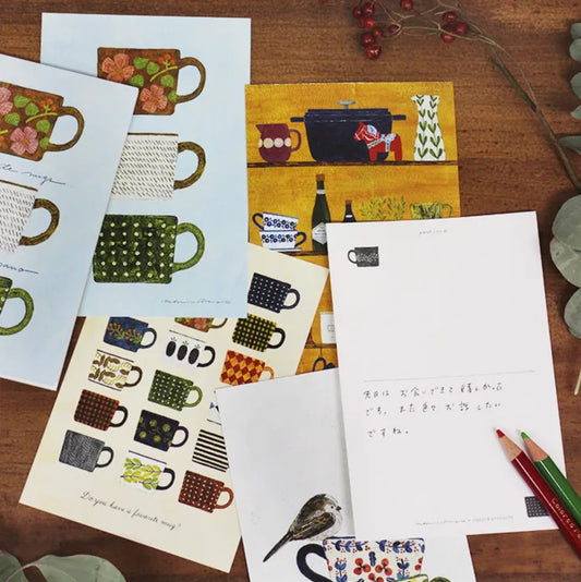 Cozyca - Postcard Book - Midori Asano - My Favorite Mugs