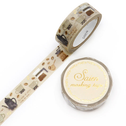 SAIEN - Washi Tape - Coffee Time