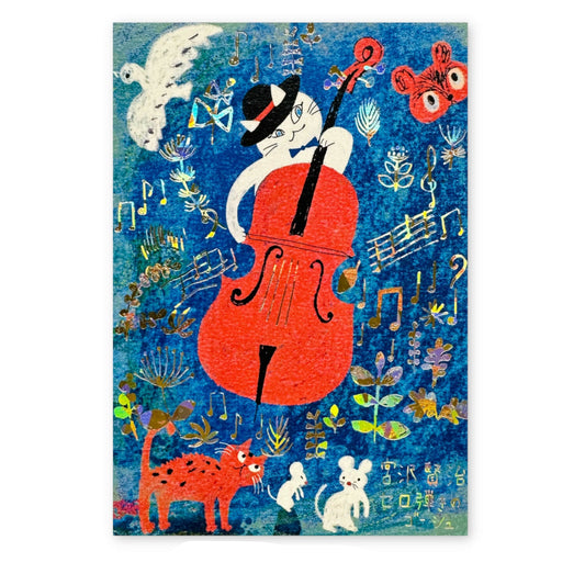 SEAL-DO Shinzi Katoh Postcard - Gauche the Cellist
