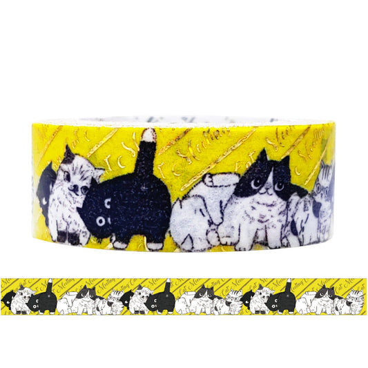 SEAL-DO Shinzi Katoh Washi Tape - Cat Meeting