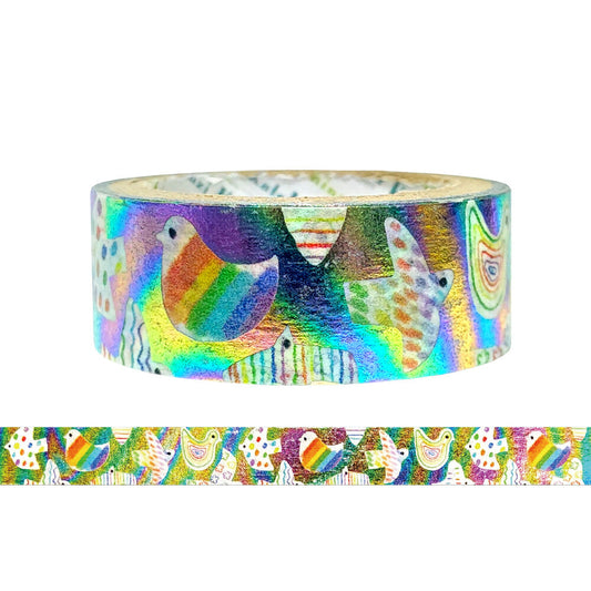 SEAL-DO Shinzi Katoh Washi Tape - Rainbow Bird