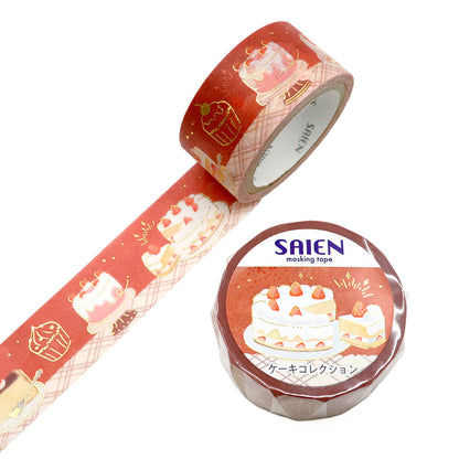 SAIEN - Limited Edition Winter Washi Tape - Cake Collection