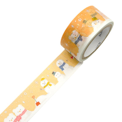 SAIEN - Limited Edition Winter Washi Tape - Snowman