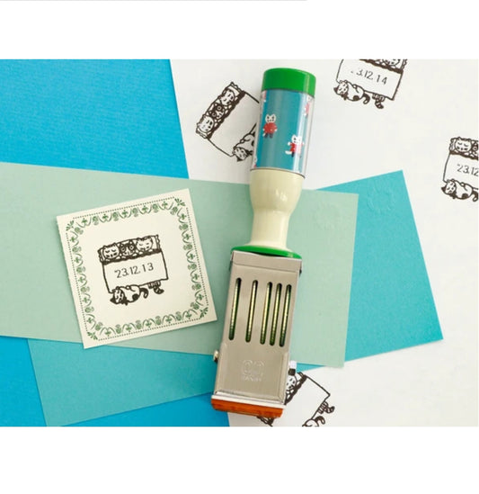 Sanby - Yumi Kitagishi Collaboration - Date Stamp - Good Night Cats