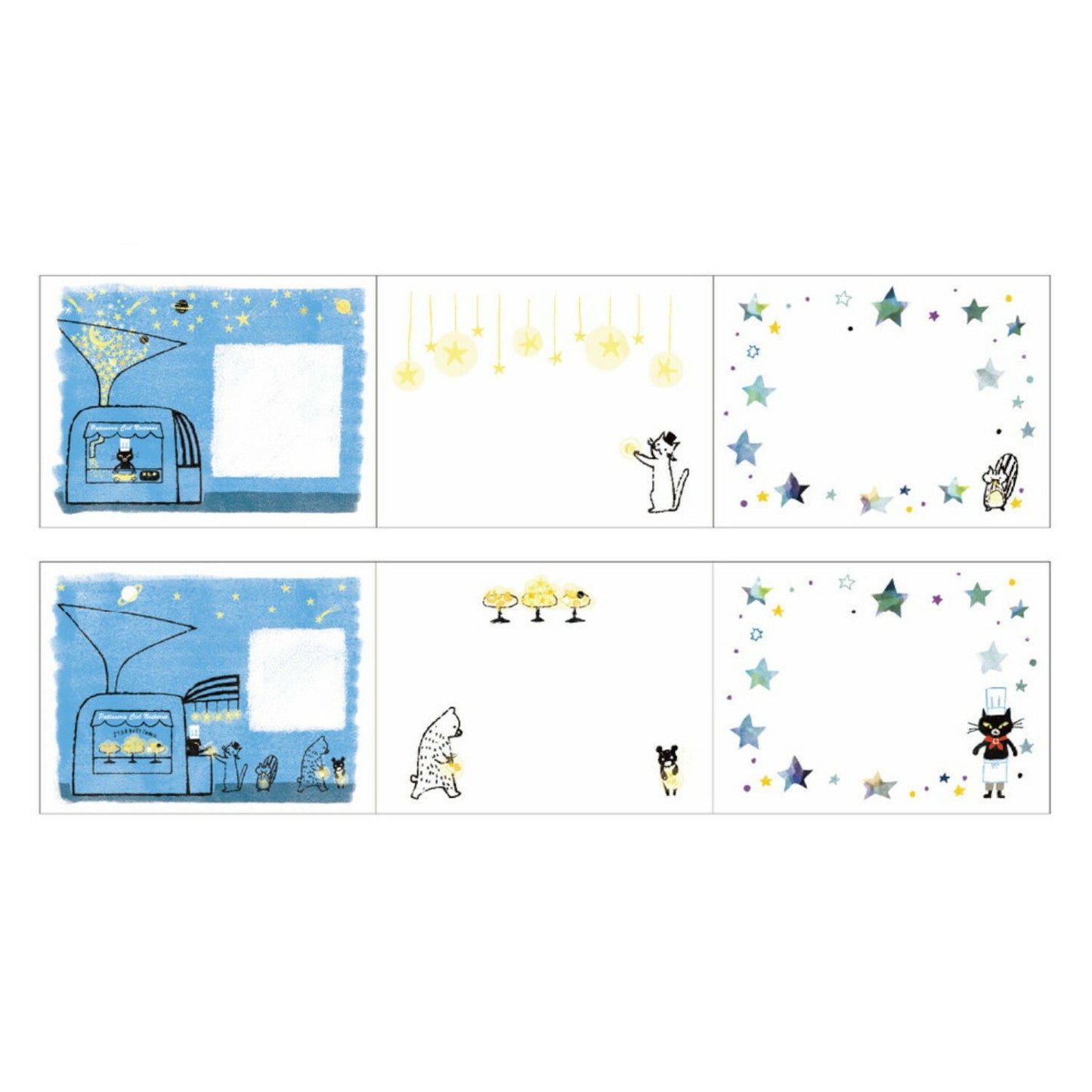 SEAL-DO Shinzi Katoh Sticky Notes Roll - Stardust Cookies