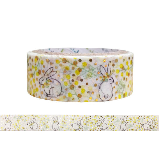 SEAL-DO Shinzi Katoh Washi Tape - Mimosa and Rabbit