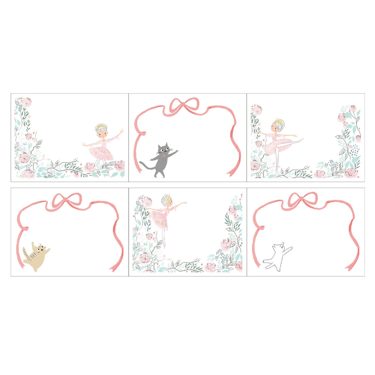 SEAL-DO Shinzi Katoh Sticky Notes Roll - Sleeping Beauty Ballet