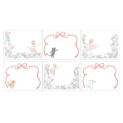 SEAL-DO Shinzi Katoh Sticky Notes Roll - Sleeping Beauty Ballet