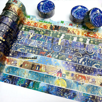 SEAL-DO Shinzi Katoh Washi Tape - Phantom Light Museum Series - Night on the Galactic Railroad V