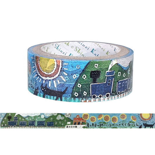 SEAL-DO Shinzi Katoh Washi Tape - Nakahara Nakaya Star Clown - Song of a Summer's Day