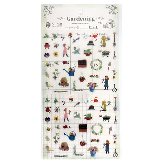 SEAL-DO Shinzi Katoh Planner Stickers - Gardening