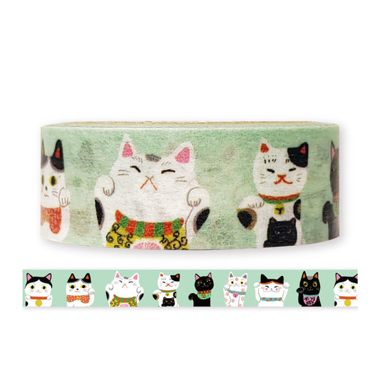 SEAL-DO Shinzi Katoh Washi Tape - Beckoning Cat