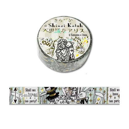 SEAL-DO Shinzi Katoh Washi Tape - Mysterious Alice - Shall We Have a Tea Party?