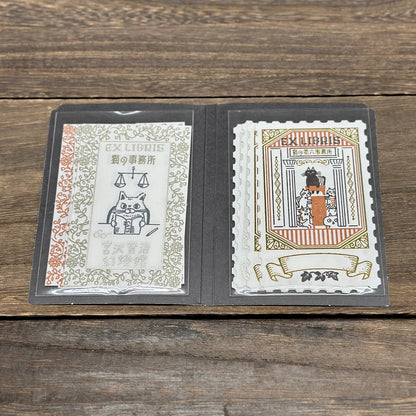 SEAL-DO Shinzi Katoh - Letterpress Bookplate Stickers - Cat's Office