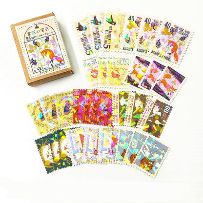 SEAL-DO Shinzi Katoh - Fairy Tales Flake Stickers - Aesop's Fables 1