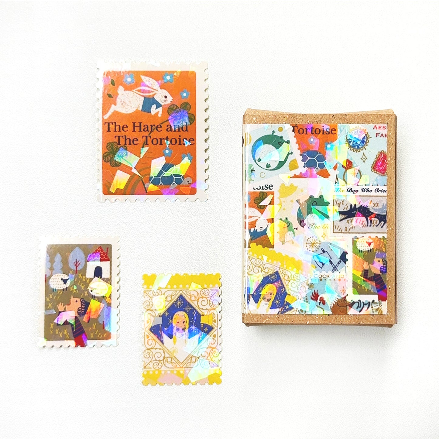 SEAL-DO Shinzi Katoh - Fairy Tales Flake Stickers - Aesop's Fables 2