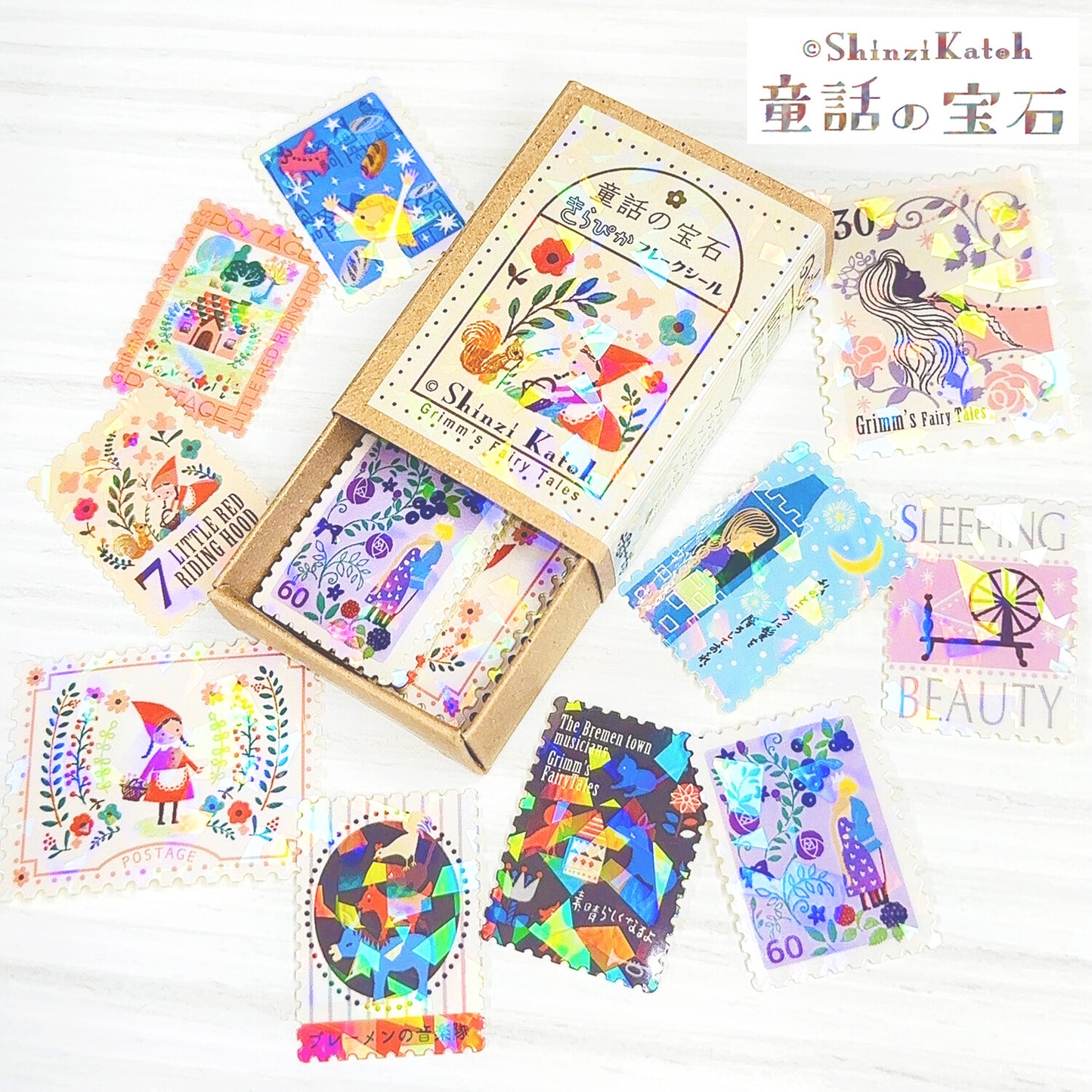 SEAL-DO Shinzi Katoh - Fairy Tales Flake Stickers - Grimm's Fairy Tales 2