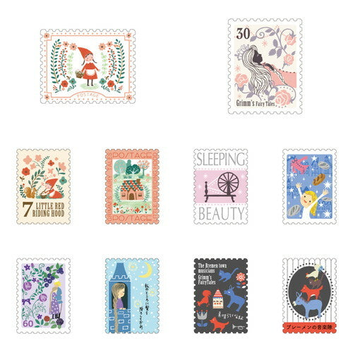 SEAL-DO Shinzi Katoh - Fairy Tales Flake Stickers - Grimm's Fairy Tales 2