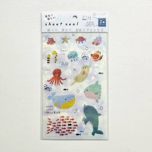 SEAL-DO Shinzi Katoh Holographic Stickers - Sea Creatures