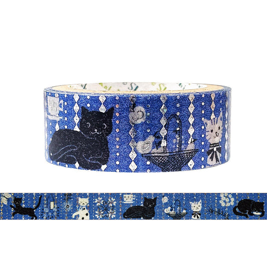 SEAL-DO Shinzi Katoh Washi Tape - Black Cat