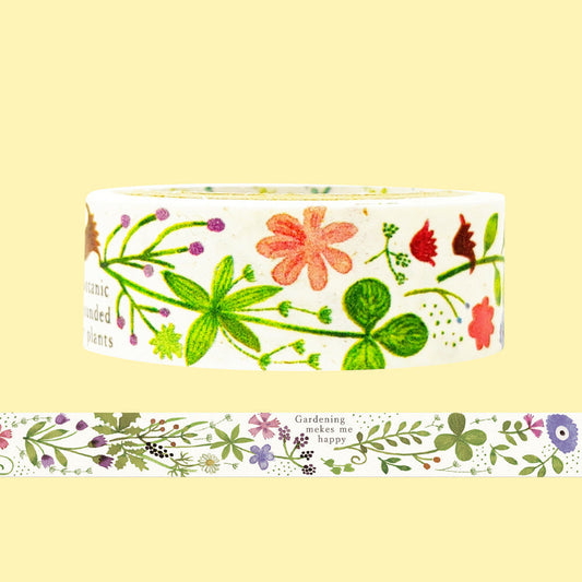 SEAL-DO Shinzi Katoh Banana Paper Washi Tape - Botanic Garden