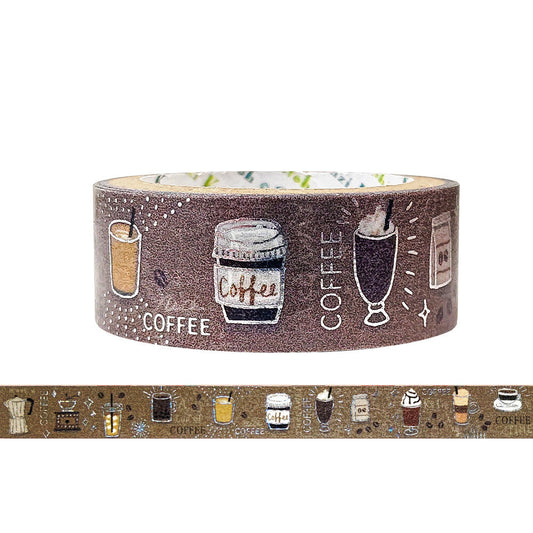 SEAL-DO Shinzi Katoh Washi Tape - Coffee Cafe