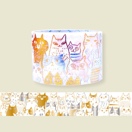 SEAL-DO Shinzi Katoh Washi Tape - Many Cats