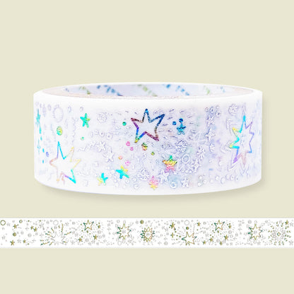 SEAL-DO Shinzi Katoh Washi Tape - Rainbow Foil - Stars