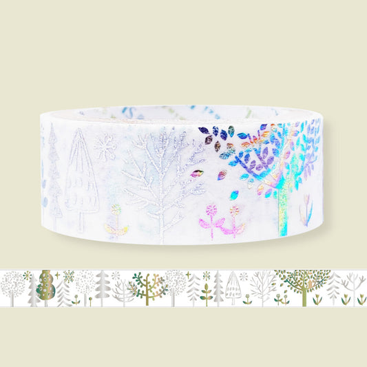 SEAL-DO Shinzi Katoh Washi Tape - Rainbow Foil - Trees