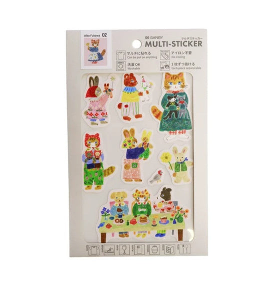 Sanby x Aiko Fukawa Collaboration - Multi-Stickers - Hug Time