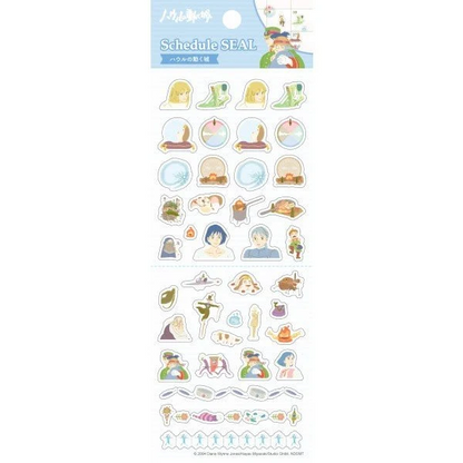 Studio Ghibli - Schedule Seal Planner Stickers - Howl's Moving Castle