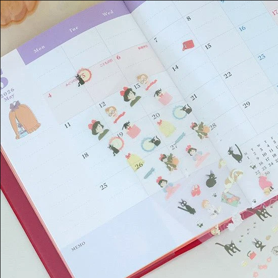 Studio Ghibli - Schedule Seal Planner Stickers - Kiki's Delivery Service
