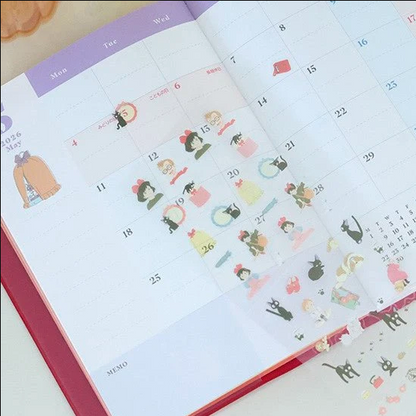 Studio Ghibli - Schedule Seal Planner Stickers - Kiki's Delivery Service