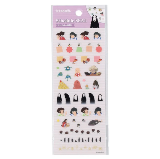 Studio Ghibli - Schedule Seal Planner Stickers - Spirited Away