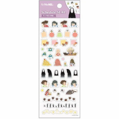 Studio Ghibli - Schedule Seal Planner Stickers - Spirited Away